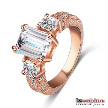 18k Rose Gold überzogener Hochzeitsring für Frauen (Ri-HQ1018-A-2)